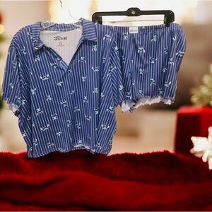 Disneys Lilo & Stitch Pijama Shorts set Women's size XL